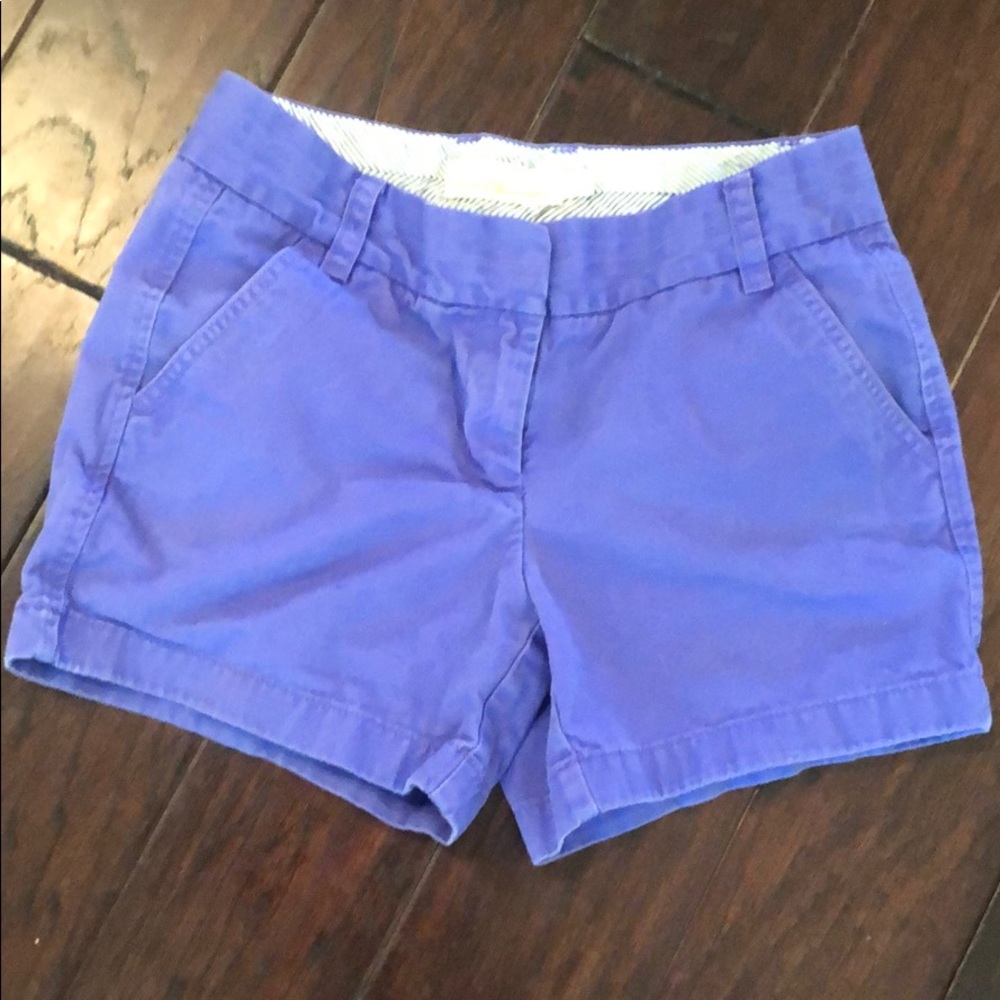 J Crew purple Chino shorts size 2